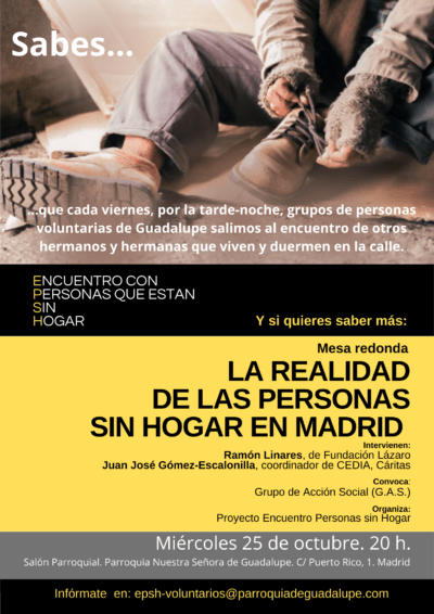 Cartel de campaña de personas sin hogar